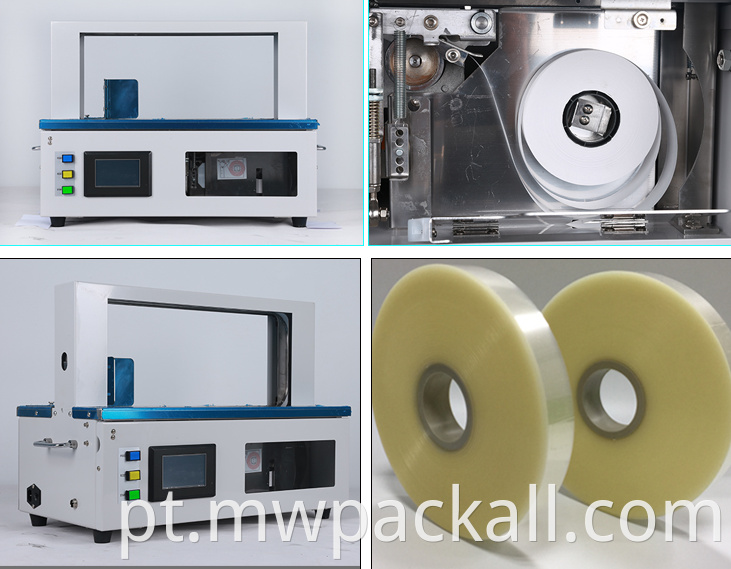 Máquina de contador de dinheiro de pacote de venda imperdível máquina de cintar de mesa máquina de cintar de embalagem de fita de papel